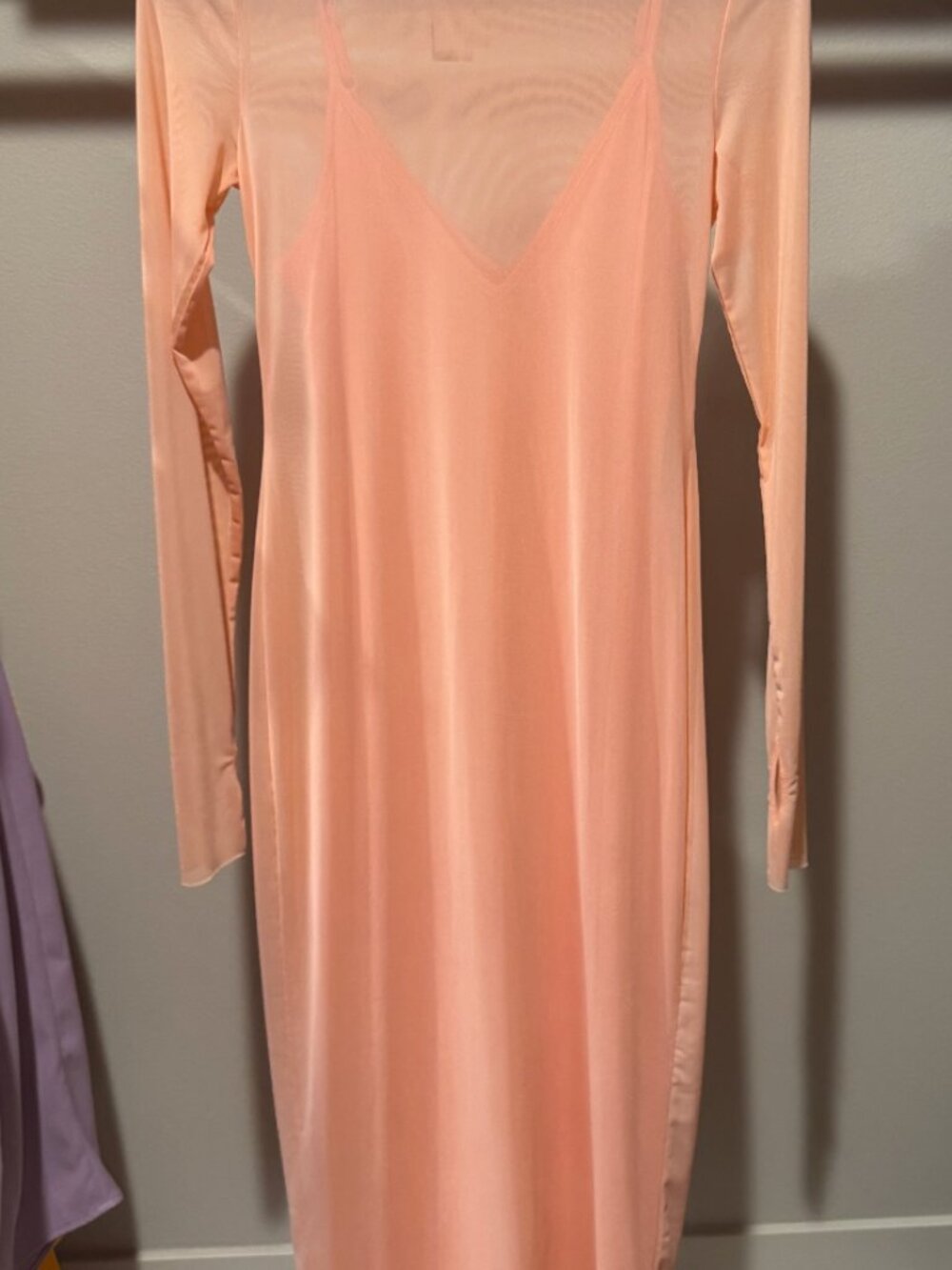 NWT AFRM Shailene Dress Apricot Blush Size Med - Picture 2 of 3